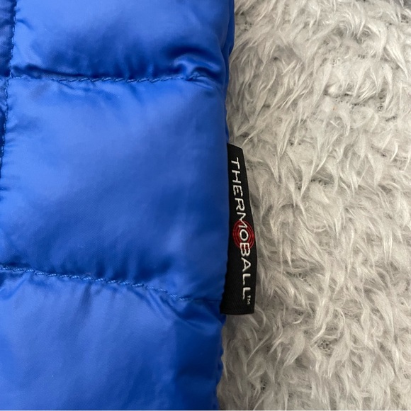 The North Face Infant ThermoBall Eco Hoodie Jacket Blue/Green 3-6M - Picture 6 of 8